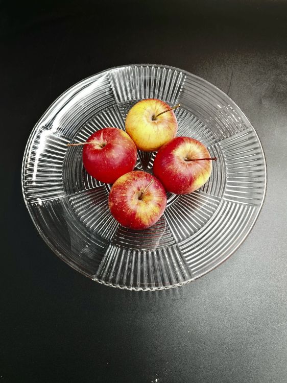 Patera z jabłkami Ząbkowice 28 cm, widok z góry