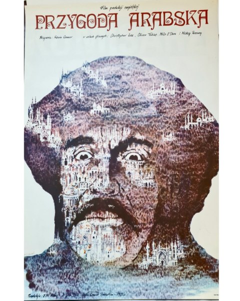 Andrzej Pągowski plakat do filmu" Przygoda arabska" 67 x 97,5, oryginał '80