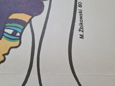 Plakat do filmu: "Zostań ze mną", projekt Maciej Żbikowski 1980