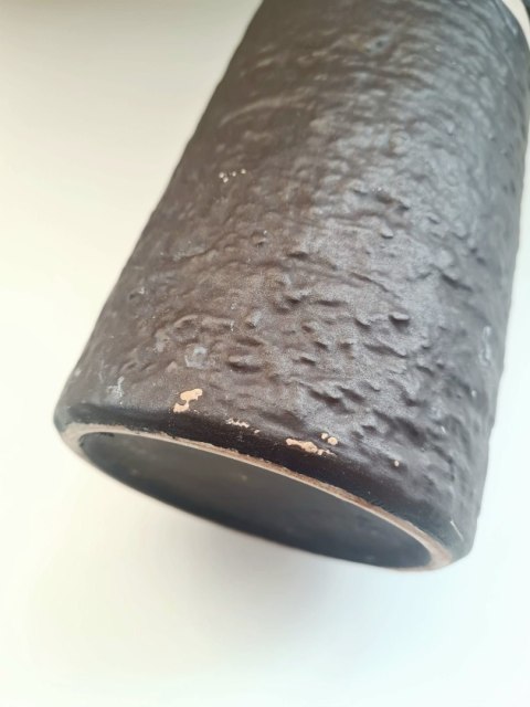 VEB Haldensleben ceramiczny wazon 26,5 cm, fat lava, East Germany 1960s.