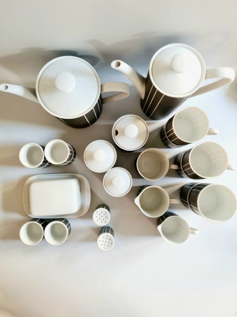 Serwis Arzberg 2075 Heinrich Löffelhardt Athena lata 60. - bawarska porcelana muzealny design