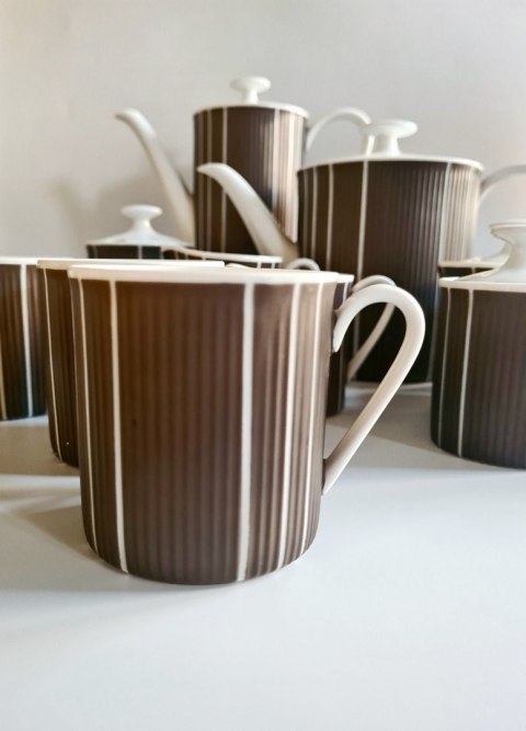 Serwis Arzberg 2075 Heinrich Löffelhardt Athena lata 60. - bawarska porcelana muzealny design