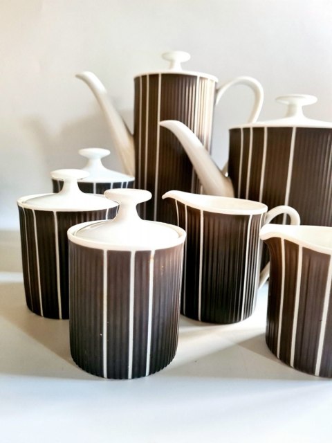 Serwis Arzberg 2075 Heinrich Löffelhardt Athena lata 60. - bawarska porcelana muzealny design