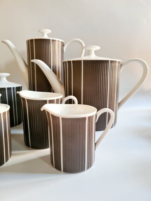 Serwis Arzberg 2075 Heinrich Löffelhardt Athena lata 60. - bawarska porcelana muzealny design