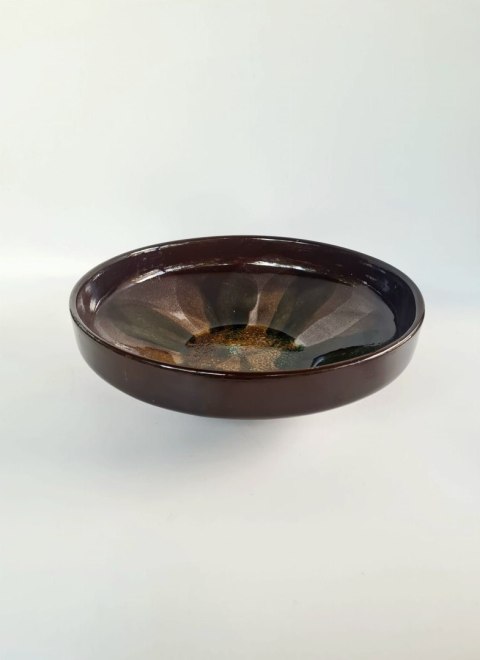 Patera Sztuka Kujawska 26 cm PRL Trzaska / Włocławek sztuka ludowa