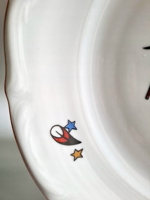 Porcelanowa patera 26 cm motyw dziecięcy / bajkowy jak Wałbrzych
