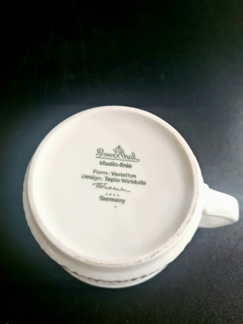Rosenthal studio-line serwis Variation T. Wirkkala filiżanka 160 ml lata 60