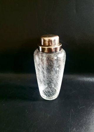 Shaker WMF plater mrożone szkło kryształ naklejki modernizm / artdeco