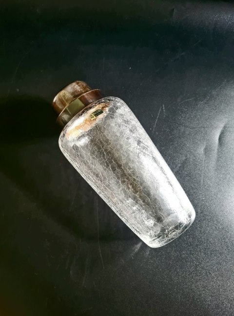 Shaker WMF plater mrożone szkło kryształ naklejki modernizm / artdeco