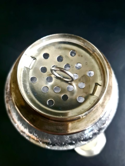 Shaker WMF plater mrożone szkło kryształ naklejki modernizm / artdeco
