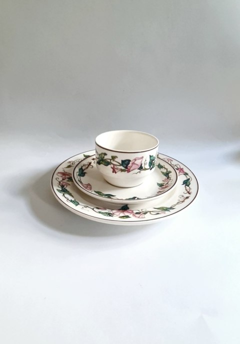 Trio porcelanowe Villeroy & Boch seria Palermo filiżanka powojnik 180 ml