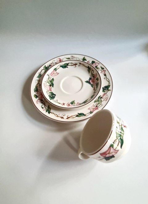 Trio porcelanowe Villeroy & Boch seria Palermo filiżanka powojnik 180 ml