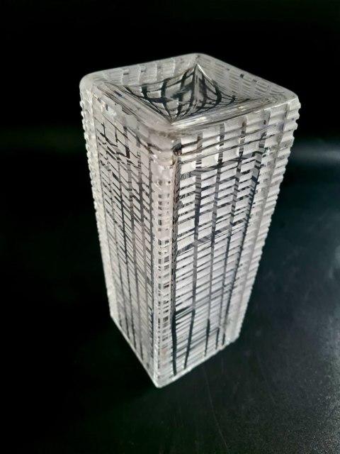 Wazon Wazon Peill &Puzler op-art 20 cm design H. Tusselmann