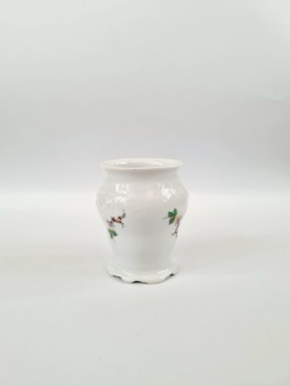 Wazonik porcelanowy Wawel z kwiatową dekoracja, reliefy 10 cm