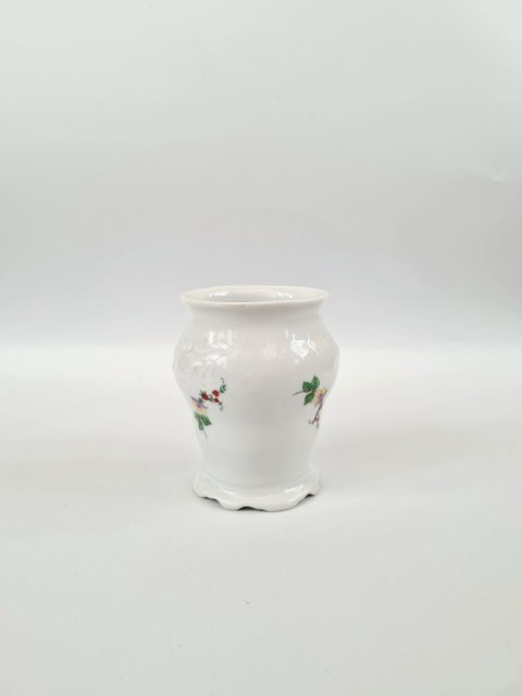 Wazonik porcelanowy Wawel z kwiatową dekoracja, reliefy 10 cm