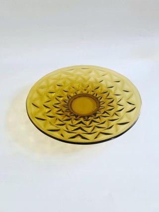 2 miodowe talerzyki Trójkąty Bogdan Kupczyk 17 cm średnicy, HSG Ząbkowice