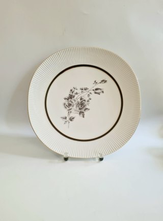 Chodzież porcelanowa patera 28 cm, Regina, motyw róży, PRL