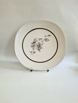 Chodzież porcelanowa patera 28 cm, Regina, motyw róży, PRL