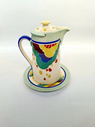 Przedwojenny dzbanek Royal Doulton patent dekoracja Gaylee l. 30. art-deco
