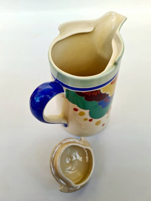 Przedwojenny dzbanek Royal Doulton patent dekoracja Gaylee l. 30. art-deco
