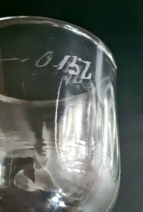 2 kielichy do wina, karczmiaki miarka antyk 150 ml, Anglia, unikalne