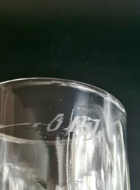 2 kielichy do wina, karczmiaki miarka antyk 150 ml, Anglia, unikalne