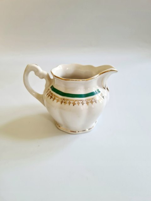 Chodzież porcelanowy, mały uroczy mlecznik, stara sygnatura