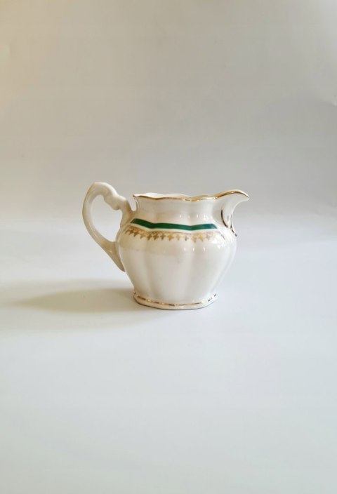 Chodzież porcelanowy, mały uroczy mlecznik, stara sygnatura