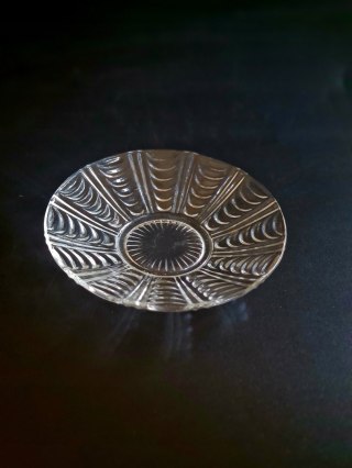 HSG Ząbkowice "Pajęczyna" bezbarwny mały talerzyk 14 cm, polski design