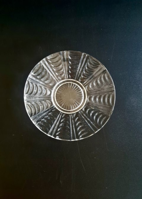 HSG Ząbkowice "Pajęczyna" bezbarwny mały talerzyk 14 cm, polski design