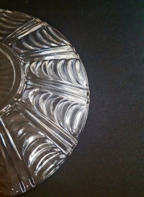 HSG Ząbkowice "Pajęczyna" bezbarwny mały talerzyk 14 cm, polski design