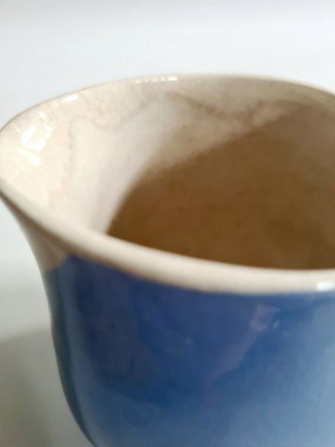 Mlecznik Torgau, niemiecka ceramika modernim 250 ml, lata 50