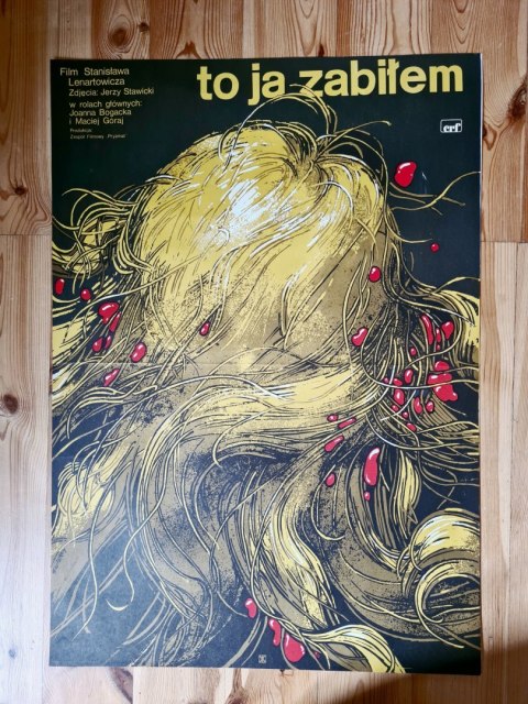 Oryginalny plakat W. Świerzy "To ja zabiłem" film S. Lenartowicz 1974