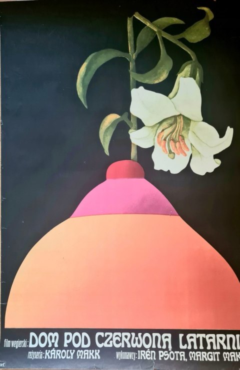 Oryginalny plakat filmowy "Dom pod czerwoną latarnią" W. Terechowicz 1978r