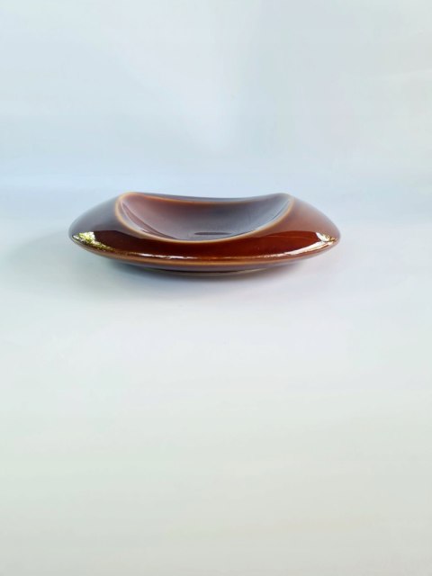 Porcelit Pruszków - duża popielnica gabinetowa / patera 21,5 cm,