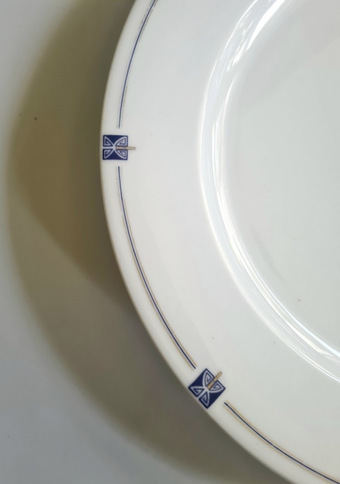 Duża porcelanowa patera 36 cm art-deco Niemcy / Śląsk? elegancka