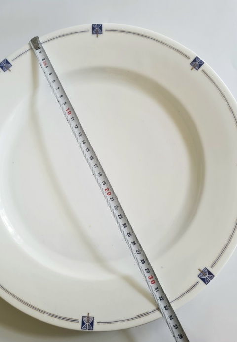 Duża porcelanowa patera 36 cm art-deco Niemcy / Śląsk? elegancka
