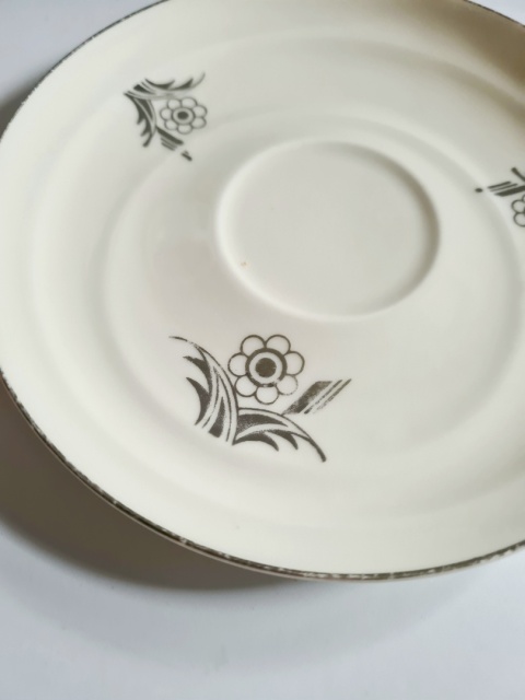 Filiżanka ze spodkiem Art Deco EPIAG Loket (Springer & Co.), lata 20./30
