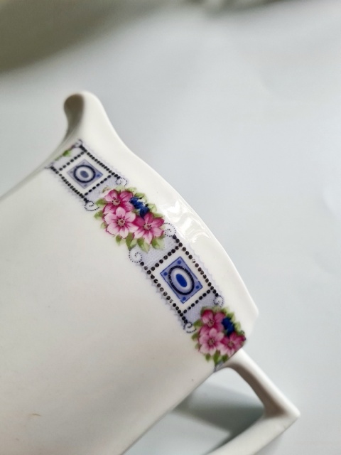 Giesche Sląsk mlecznik art deco 1920-1939 porcelana śląska