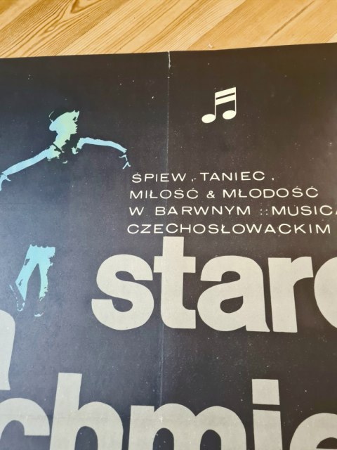 Oryginalny plakat do musicalu Starcy na chmielu J. Rapnicki 1964 58x83,5 cm