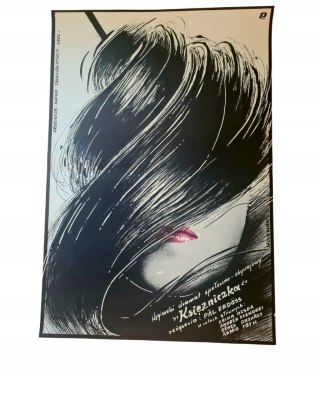 Oryginalny polski plakat filmowy "Księżniczka" Woltman 1982 - 98 x 67,5