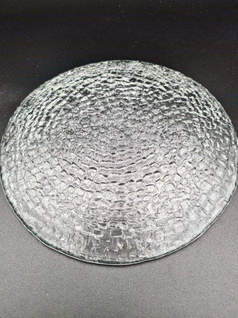 Patera 24 cm "Bruk" Ryszard Serwicki dla HSG "Ząbkowice" klasyk szkło PRL