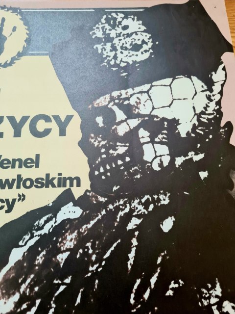 Plakat filmowy A. Klimowski (1977) - "Szacowni nieboszczycy" 58 x 41 cm