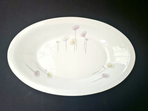 Półmisek z Chodzieży w delikatne kwiatki -> 25 cm średnicy