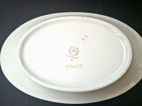 Półmisek z Chodzieży w delikatne kwiatki -> 25 cm średnicy