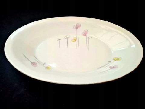 Półmisek z Chodzieży w delikatne kwiatki -> 25 cm średnicy