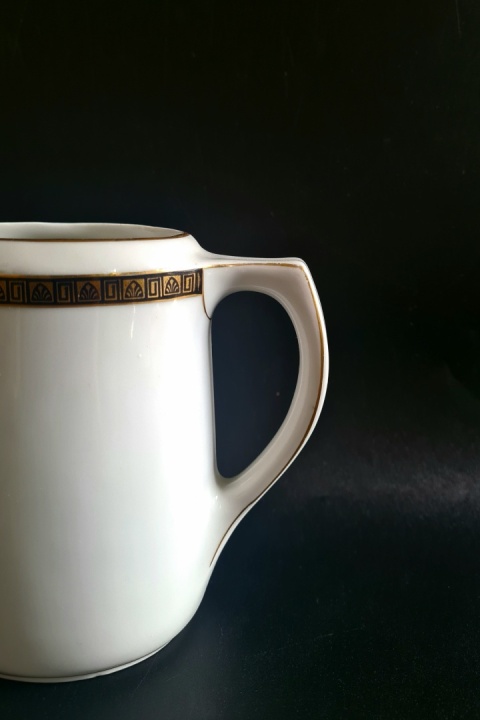 STADTLENGSFELD stuletni duży mlecznik Art Deco 1920-1931 Porcelana Niemcy