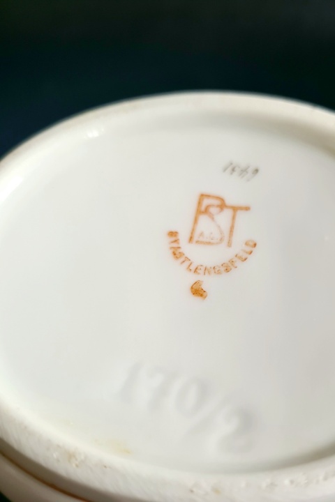 STADTLENGSFELD stuletni duży mlecznik Art Deco 1920-1931 Porcelana Niemcy