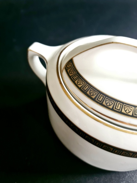 STADTLENGSFELD stuletnia cukiernica osób Art Deco 1920-1931 Porcelana Niemcy