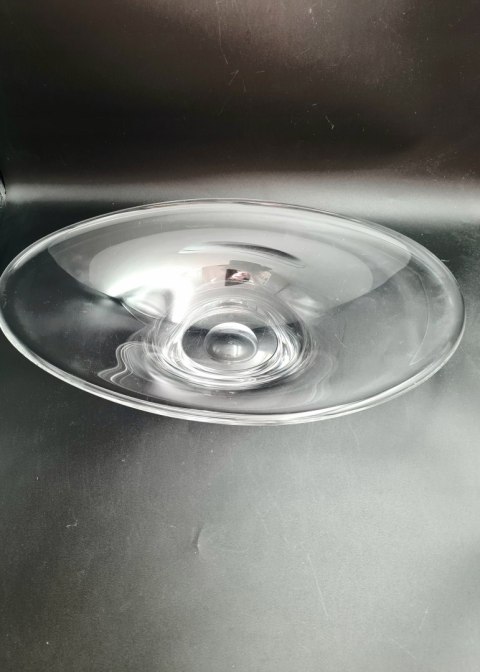 Wielka szklana patera na owoce lub dekoracja 42 cm, Peill & Putzler 2,8 kg